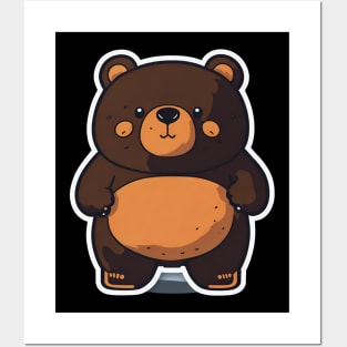 Cute Chubby Bear Posters and Art